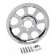 CHROME OUTER REAR BELT-DRIVE PULLEY INSERTS