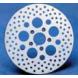 POLISHED STAINLESS STEEL DRILLED BRAKE ROTORS (Drag Specialties)