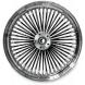 FAT DADDY BLACK 50-SPOKE RADIALLY-LACED WHEELS (Drag Specialties)