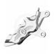 CHROME ONE-PIECE SIX-PISTON FRONT CALIPERS (Performance Machine Inc.)