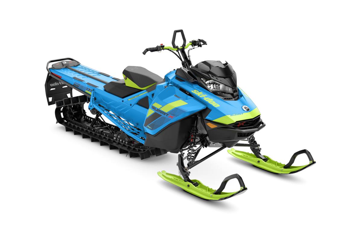 2018 ski-doo summitŪ x 850 e-tecŪ 175 shot - octane blue/manta