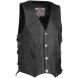 WYOMING NICKEL LEATHER VEST (River Road)