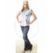 BADGIRL FRAYED WOVEN SHIRT (Ultimate Cycle Products)