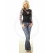 BAD GIRL TRIBAL LONG SLEEVE TEE (Ultimate Cycle Products)