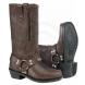 RIVER ROAD™ WOMEN’S SQUARE TOE ZIPPER BROWN HARN (River Road)
