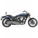 SWEPT EXHAUST FOR YAMAHA XV1700 WARRIOR 02-09