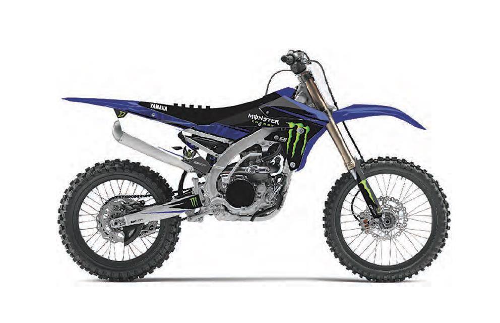 YAMAHA FORK GUARD BLUE MX GRAPHICS DECALS YZ125 YZ250 YZ250F