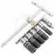 1/4” T-HANDLE WRENCH WITH SOCKETS AND SWIVEL