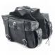 AMERITEX LARGE SLANT SADDLEBAGS WITH SIDE POCKET (All American Rider)