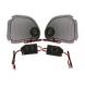 STEEL MESH SPEAKER GRILLS WITH TWEETERS KIT (Hawg Wired)