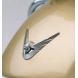 CHROME GOLD WING ICON FENDER ORNAMENT