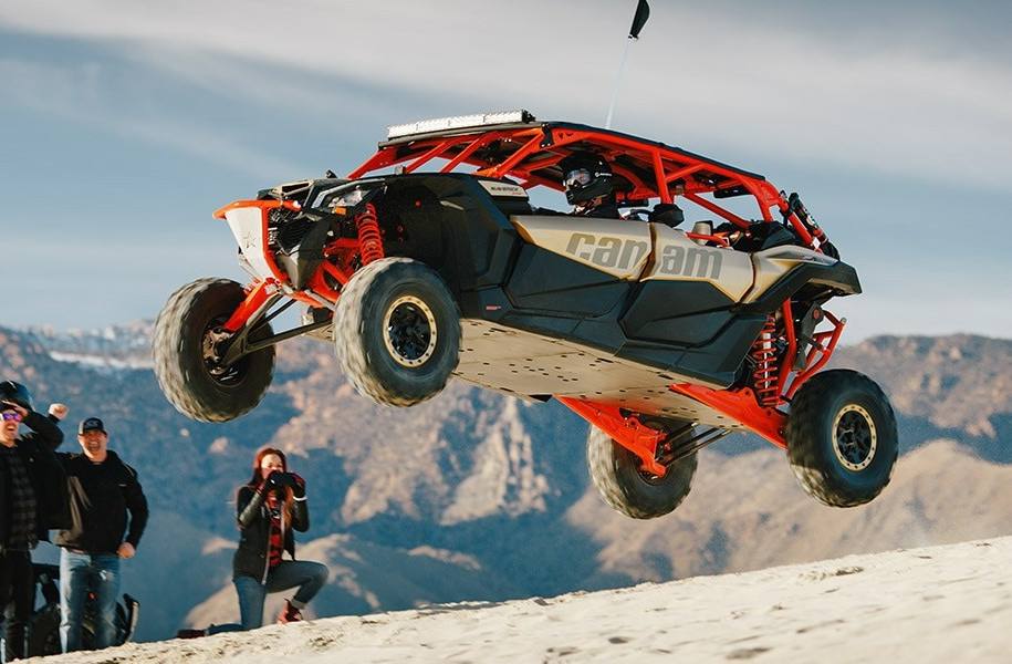 2019 CanAm Maverick™ X3 MAX X™ rs Turbo R Gold, Red & Silver for sale