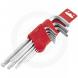 SHORT-BALL END HEX WRENCH SET AND HOLDER
