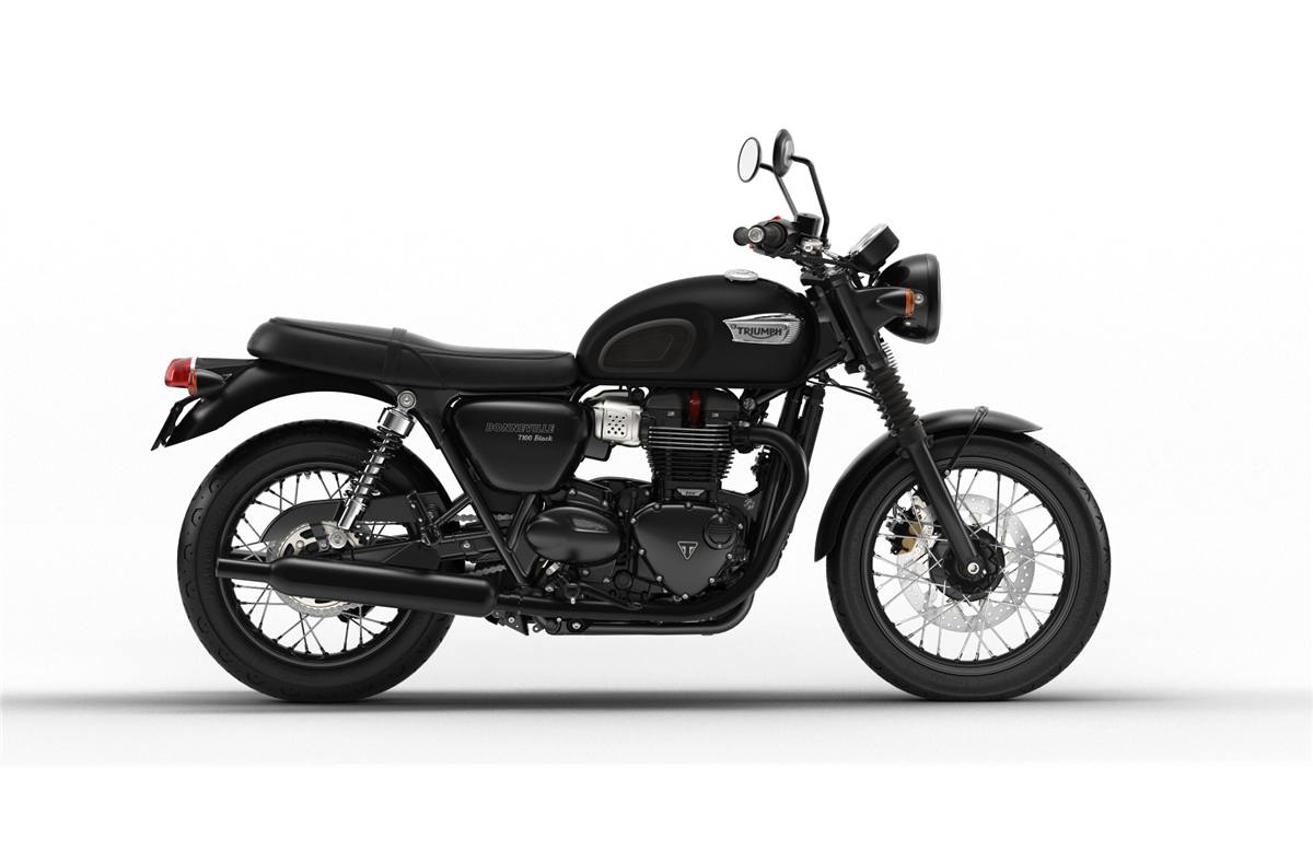 2019 triumph bonneville t100 black (matte)