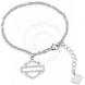 WOMEN'S CRYSTAL BAR & SHIELD LOGO BRACELET