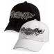 BAR & SHIELD LOGO WITH STUDDED WINGS BASEBALL CAP