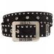 WOMEN'S BLACK WEBBED BELT