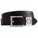 WOMEN'S CRYSTAL BAR & SHIELD LOGO KEEPER BELT