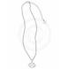 WOMEN'S CRYSTAL BAR & SHIELD LOGO NECKLACE