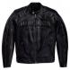 MEN'S REFLECTIVE PERFORATED LEATHER JACKET