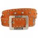 WOMEN'S ORANGE WEBBED BELT