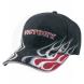MAROON AND GRAY FLAME CAP