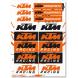 STICKER SHEET (KTM)
