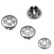 CHROME “H-D MOTOR CO.” LOGO ALLEN HOLE PLUGS