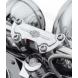 CHROME HANDLEBAR CLAMP HARDWARE KIT