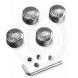 CHROME “H-D MOTOR CO.” HEADBOLT COVER KIT
