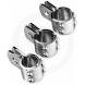 FOOTPEG THREE-PIECE CHROME CLAMPS