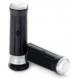 CONTOURED CHROME AND RUBBER CUSTOM HAND GRIPS