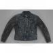 WOMEN'S LEATHER DENIM RIDING JACKET