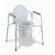 DELUXE 4-IN-1 STEEL COMMODE (Medline)