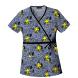 FOR THE BIRDS MOCK WRAP TUNIC (6627C)