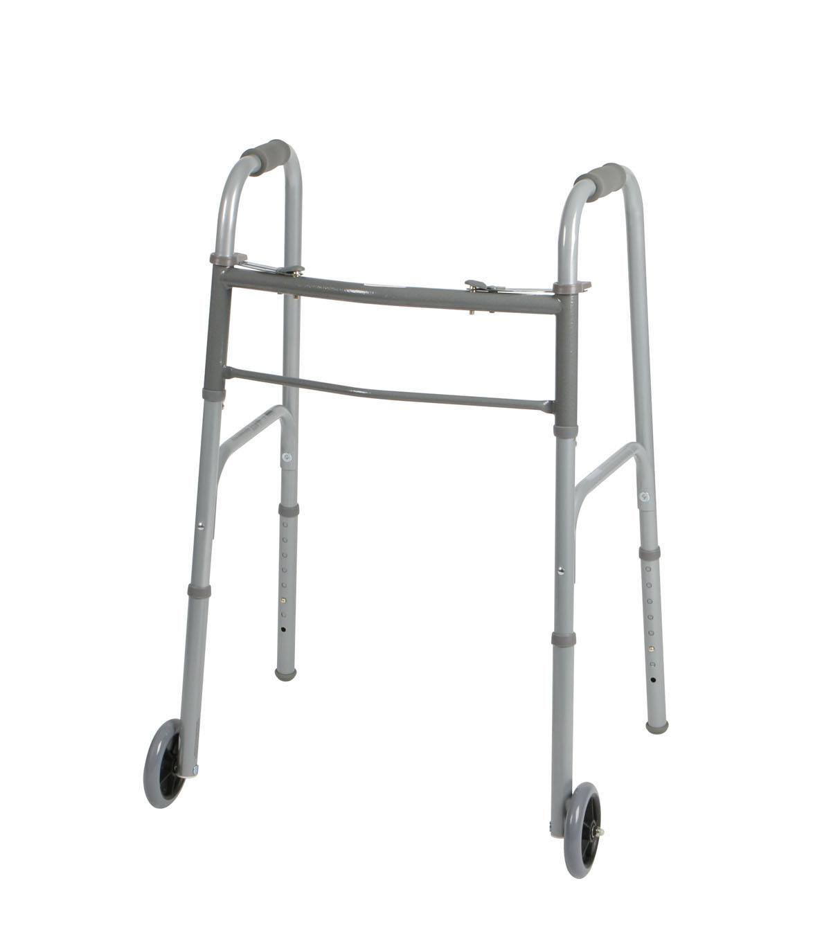 TWOBUTTON FOLDING WALKERS WITH 5" WHEELS for sale in Southington, CT CSS Medical
