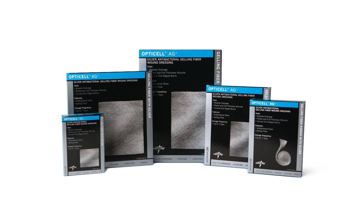 silver gelling fiber dressing Opticell Ag+ Silver Antibacterial Gelling Fiber Wound Dressings