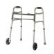 YOUTH TWO-BUTTON FOLDING WALKERS WITH 5" WHEELS