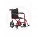 ALUMINUM TRANSPORT CHAIR WITH 12" REAR WHEELS