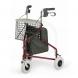 3-WHEELED ROLLATOR W/TOTE BAG, BASKET & FOOD TRAY