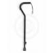 OFFSET CANE WITH STRAP WITH INVACARE GRIP - BLACK