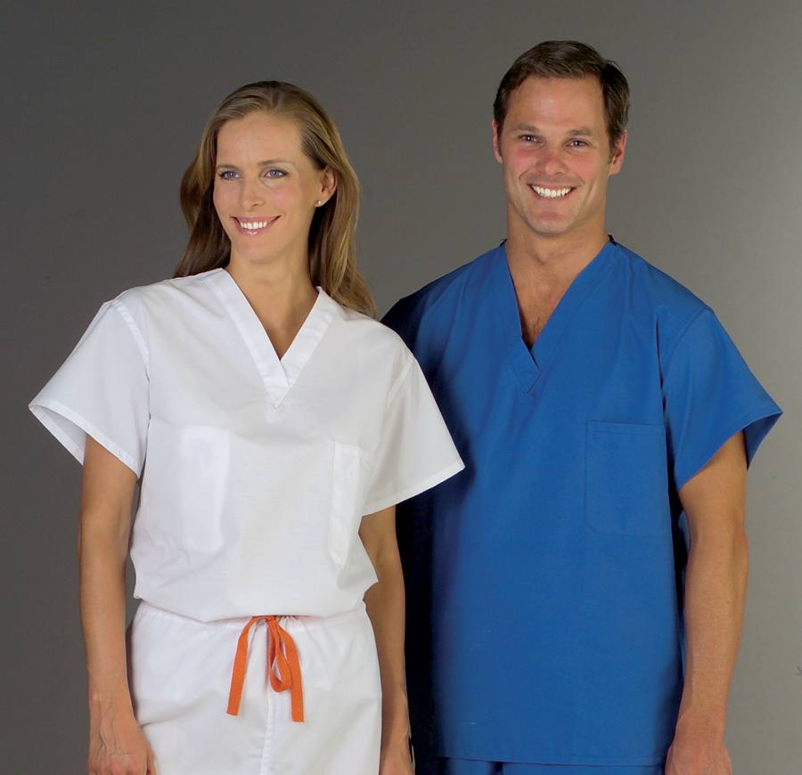 Women's Essential V Neck Scrub Top - Asphalt Grey – Airmed Scrubs