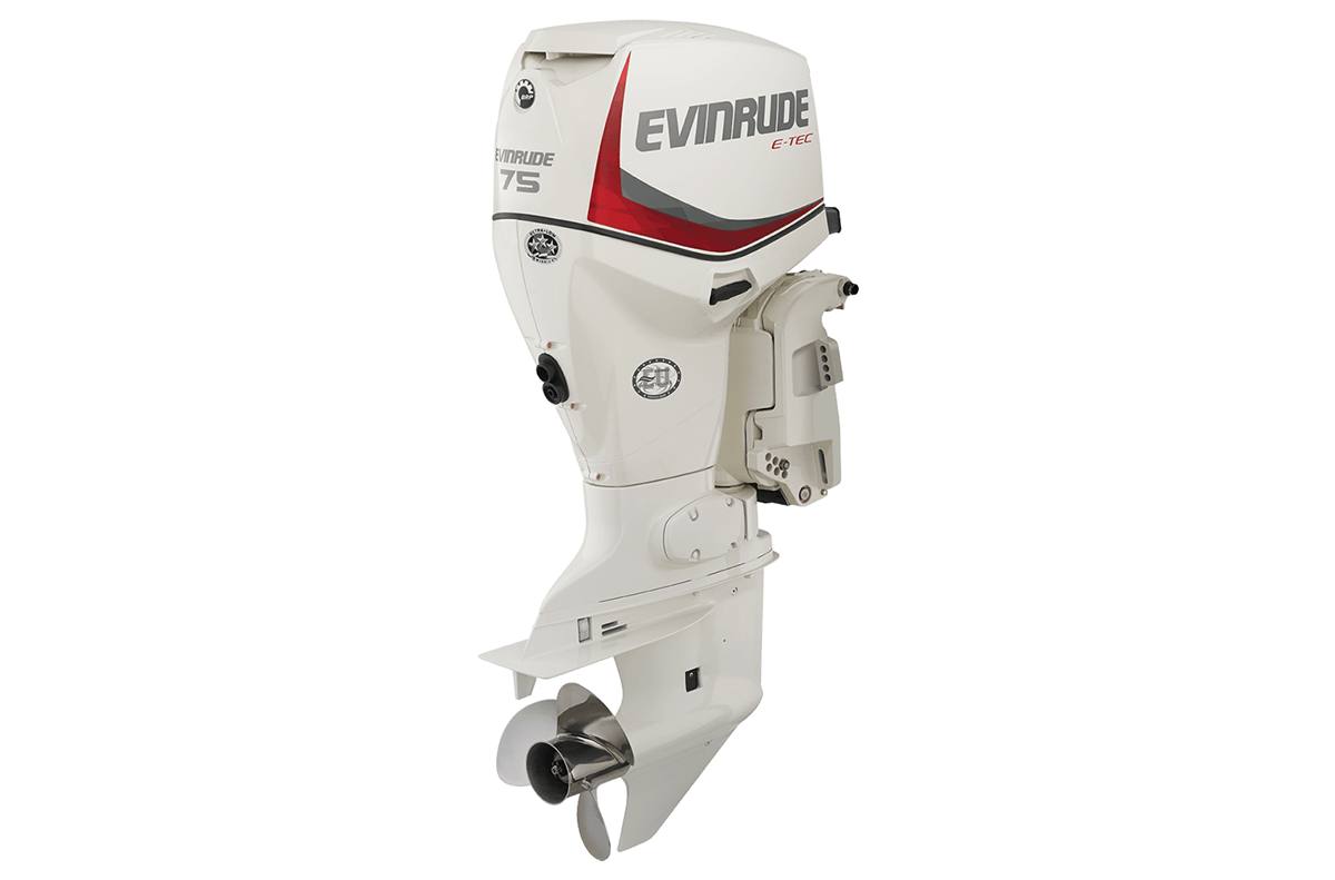 2015 Evinrude E75DSL - 75-HP White, 20" Shaft