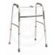 DELUXE FOLDING WALKER, ONE BUTTON WITH WHEELS