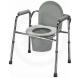 DELUXE ALL-IN-ONE WELDED STEEL COMMODE
