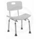 DELUXE, ALUMINUM, ADJUSTABLE HEIGHT BATH BENCH