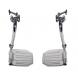 CHROME SWING AWAY FOOTRESTS WITH ALUMINUM FOOTPLAT