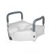 2-IN-1 LOCK RAISED TOILET SEAT W/ REMOVEABLE ARM