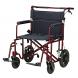 22" BARIATRIC ALUMINUM TRANSPORT CHAIR