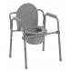 FOLDING STEEL COMMODE